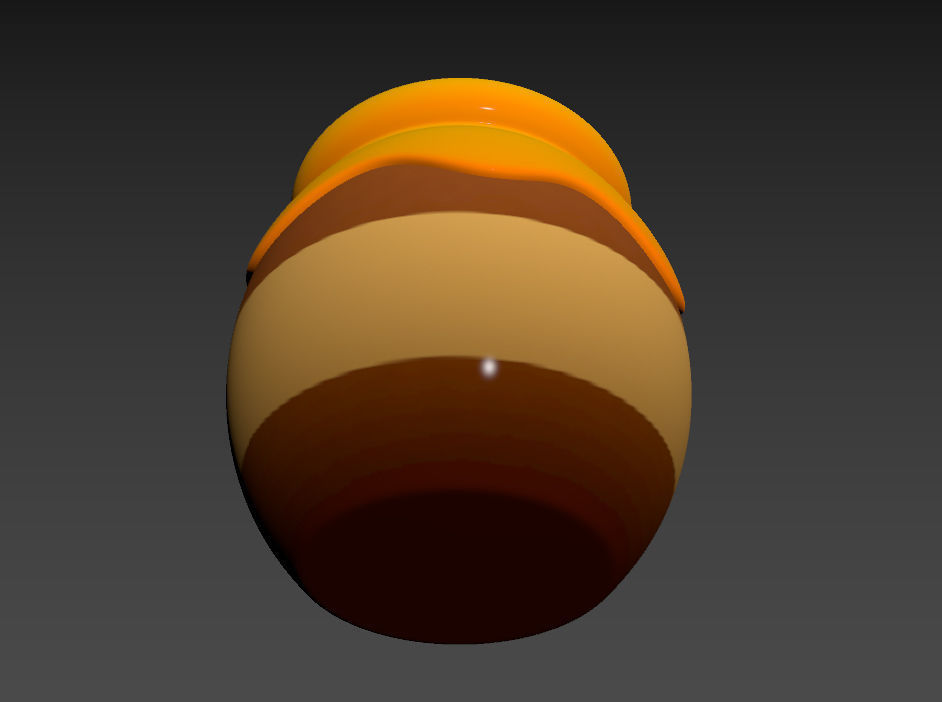 Honey Jar 3D model_13