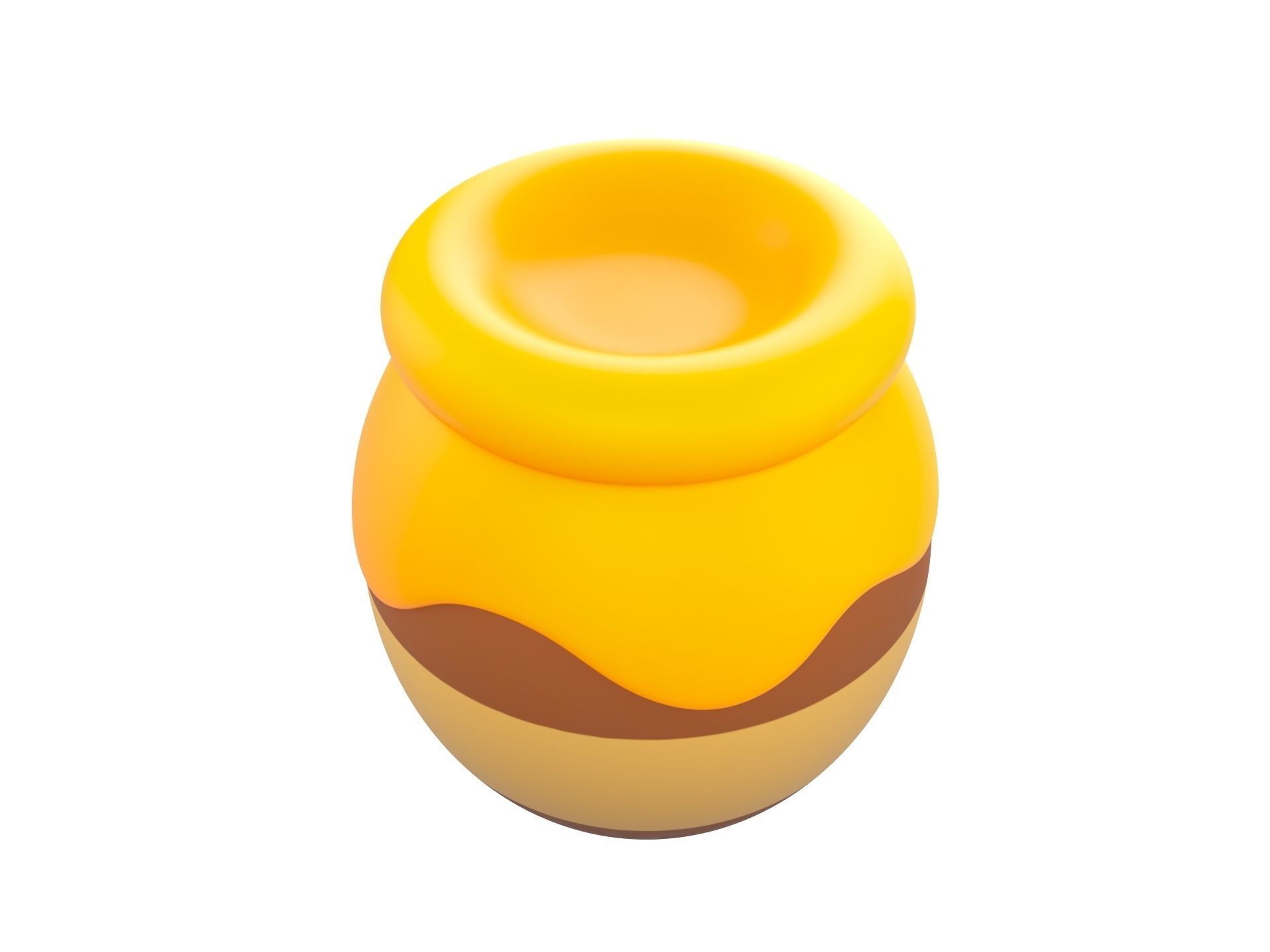 Honey Jar 3D model_2