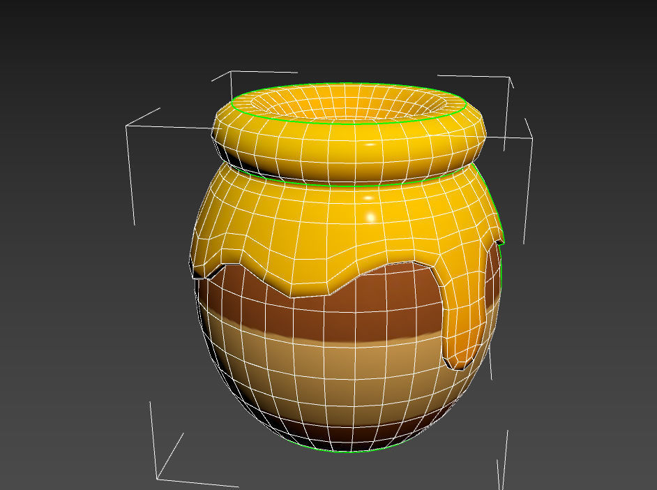 Honey Jar 3D model_14