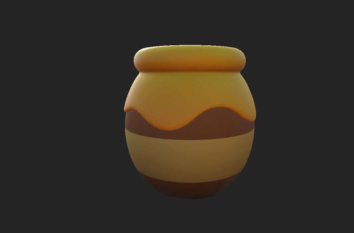Honey Jar 3D model_9