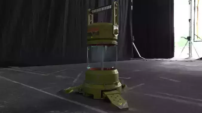 Bacon fire extinguisher in middle of stage