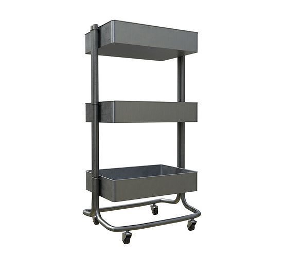 Cart Steel  Low-poly 3D model