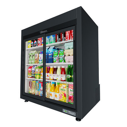 True  Countertop Refrigerator 3D model 4