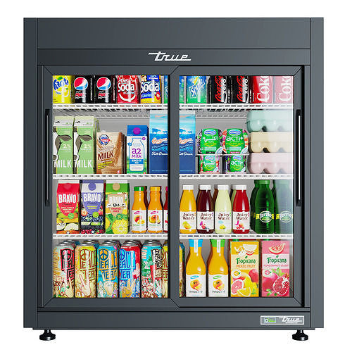 True  Countertop Refrigerator 3D model 2