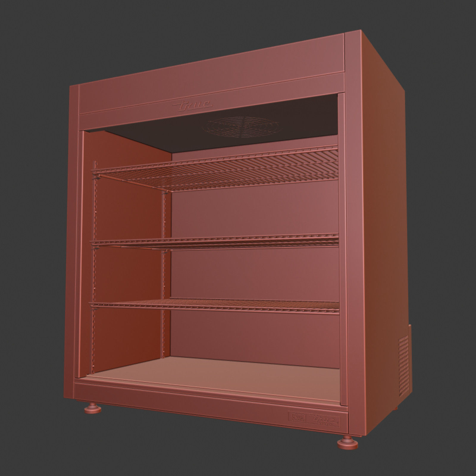 True  Countertop Refrigerator 3D model_6