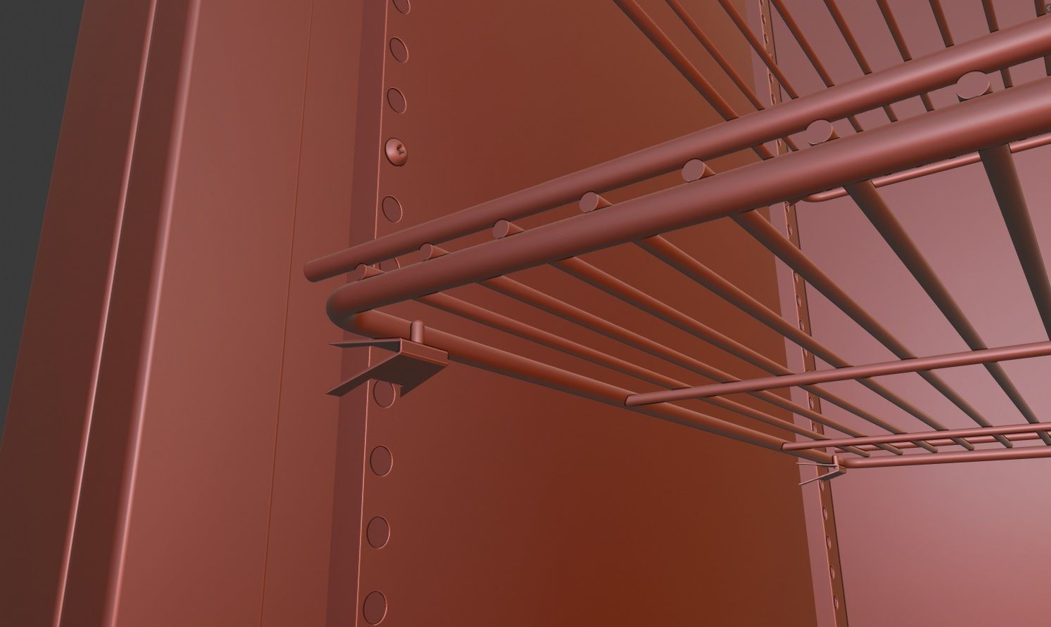 True  Countertop Refrigerator 3D model_10