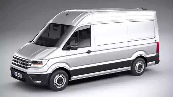Volkswagen Crafter Medium-High Roof 2019 3D model