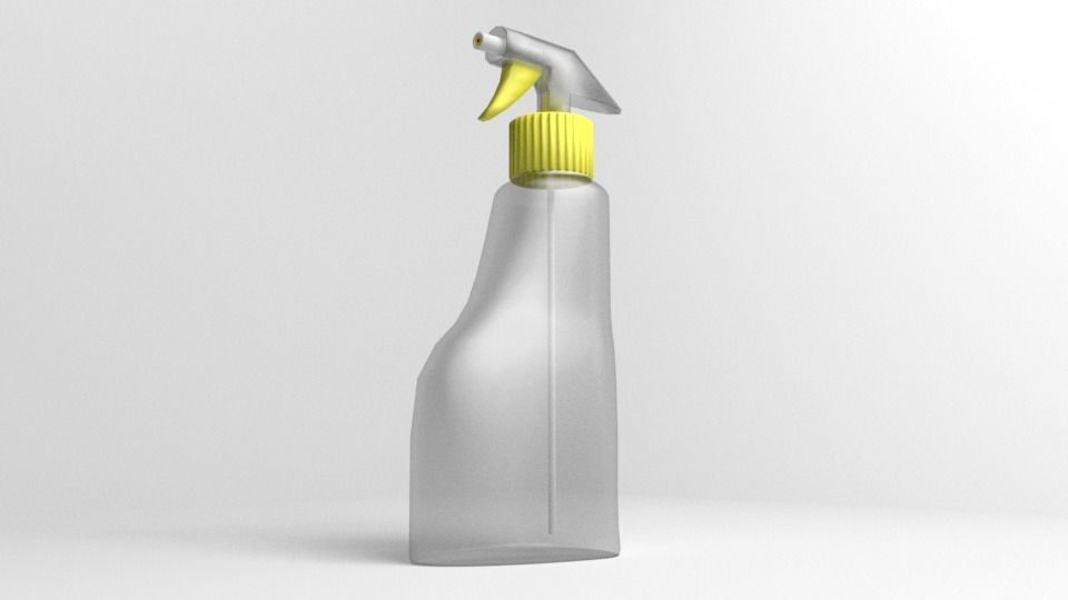 Bottle Trigger Sprayer 2 3D model_3