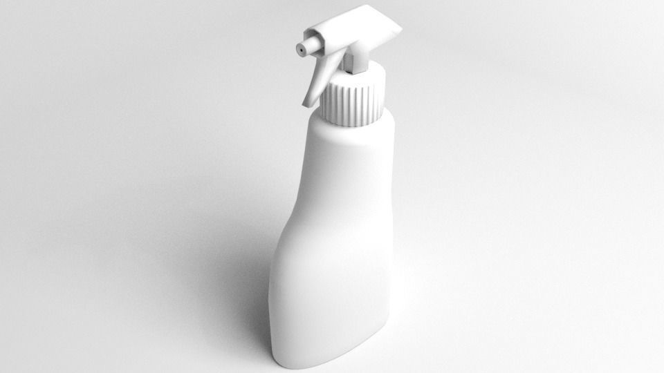 Bottle Trigger Sprayer 2 3D model_4