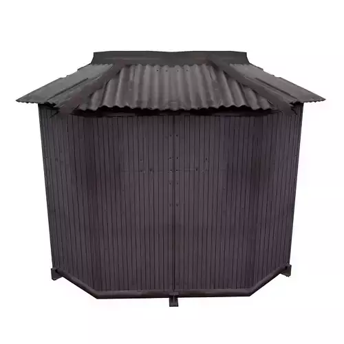 Balcony metais 01 41 Corner for Russia Low-poly 3D model