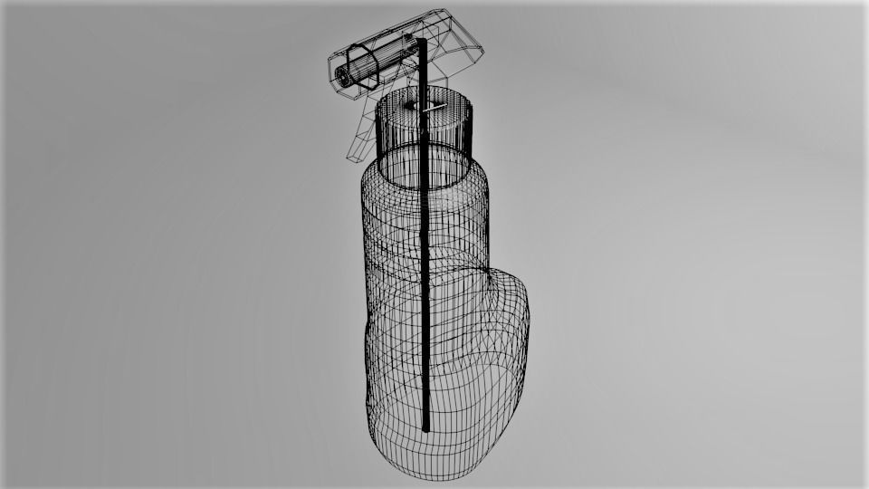 Bottle Trigger Sprayer 4 3D model_5