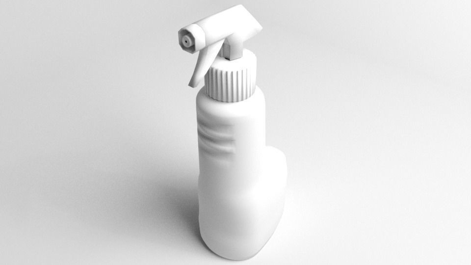 Bottle Trigger Sprayer 4 3D model_4