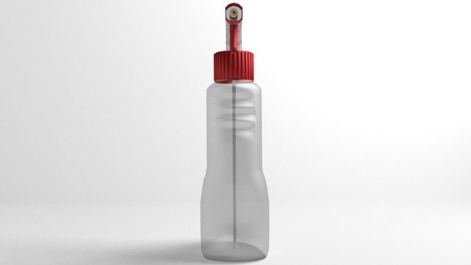 Bottle Trigger Sprayer 4 3D model_1