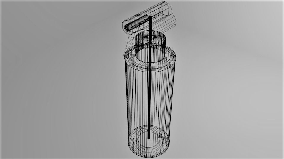 Bottle Trigger Sprayer 5 3D model_5