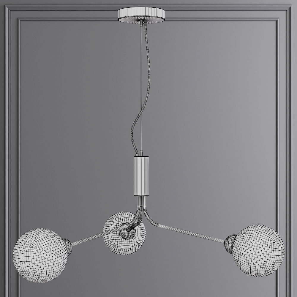 Nuura APIALES 3 by Sofie Refer Black and Opal 3D model_1