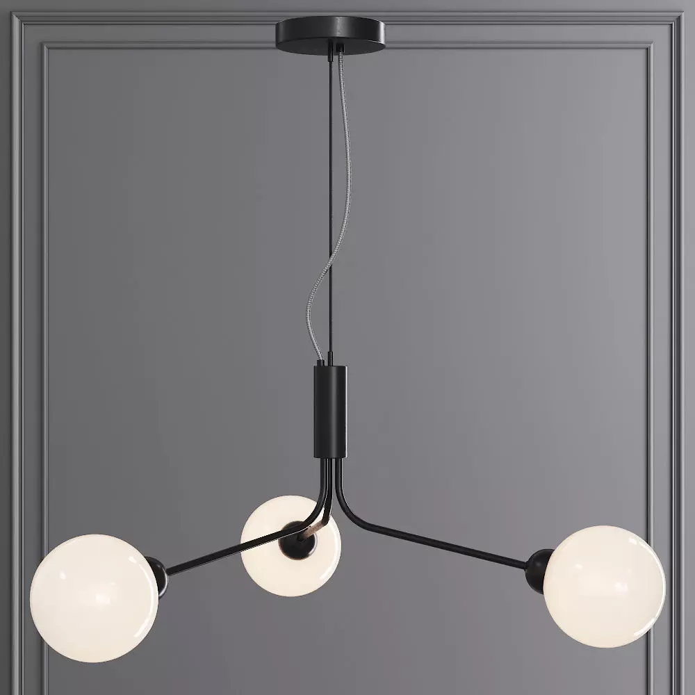 Nuura APIALES 3 by Sofie Refer Black and Opal 3D model_0