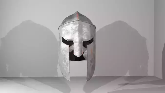 Spartan Helmet Free low-poly 3D model