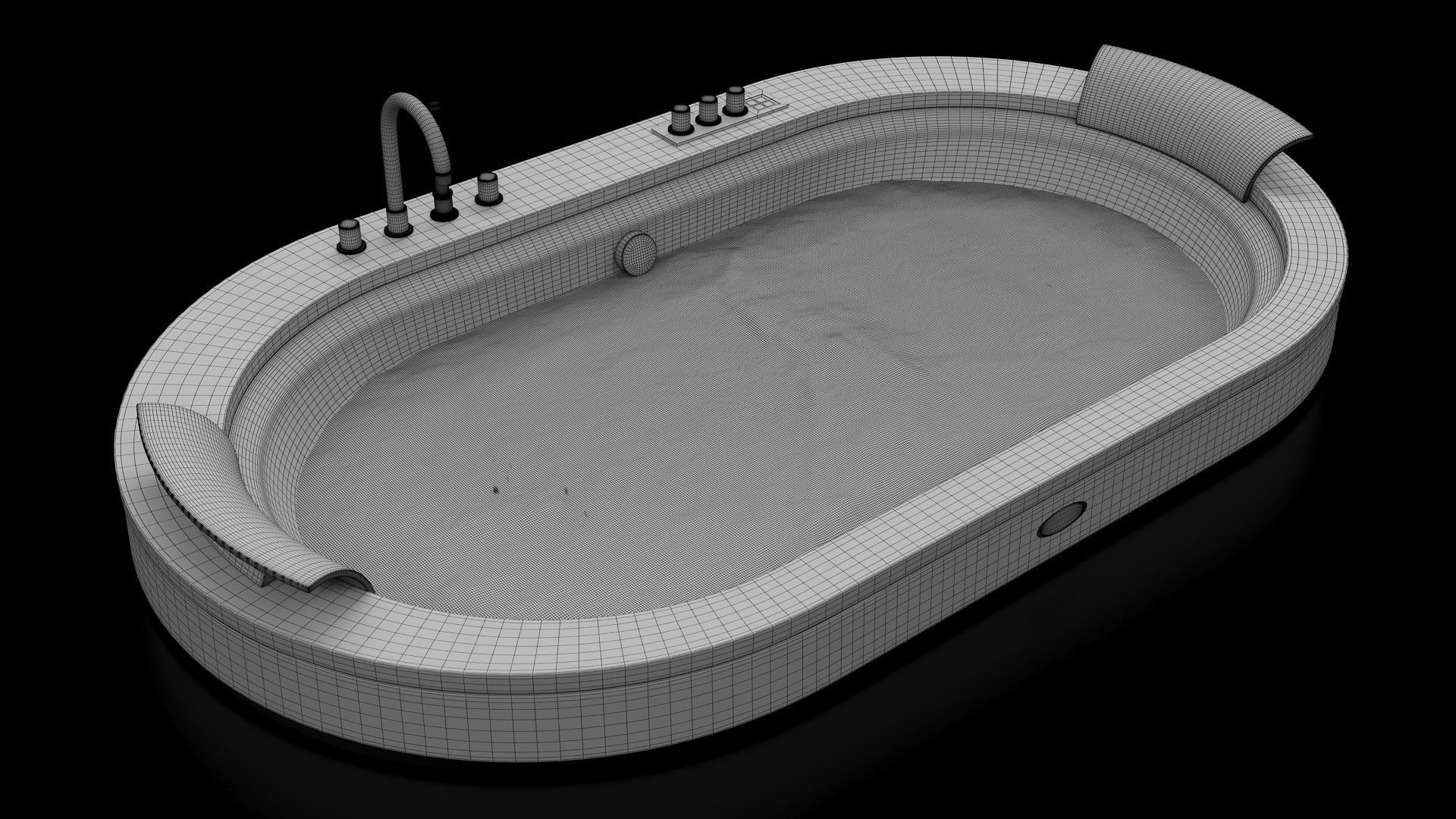 Jacuzzi Opalia Wood 3D model_6