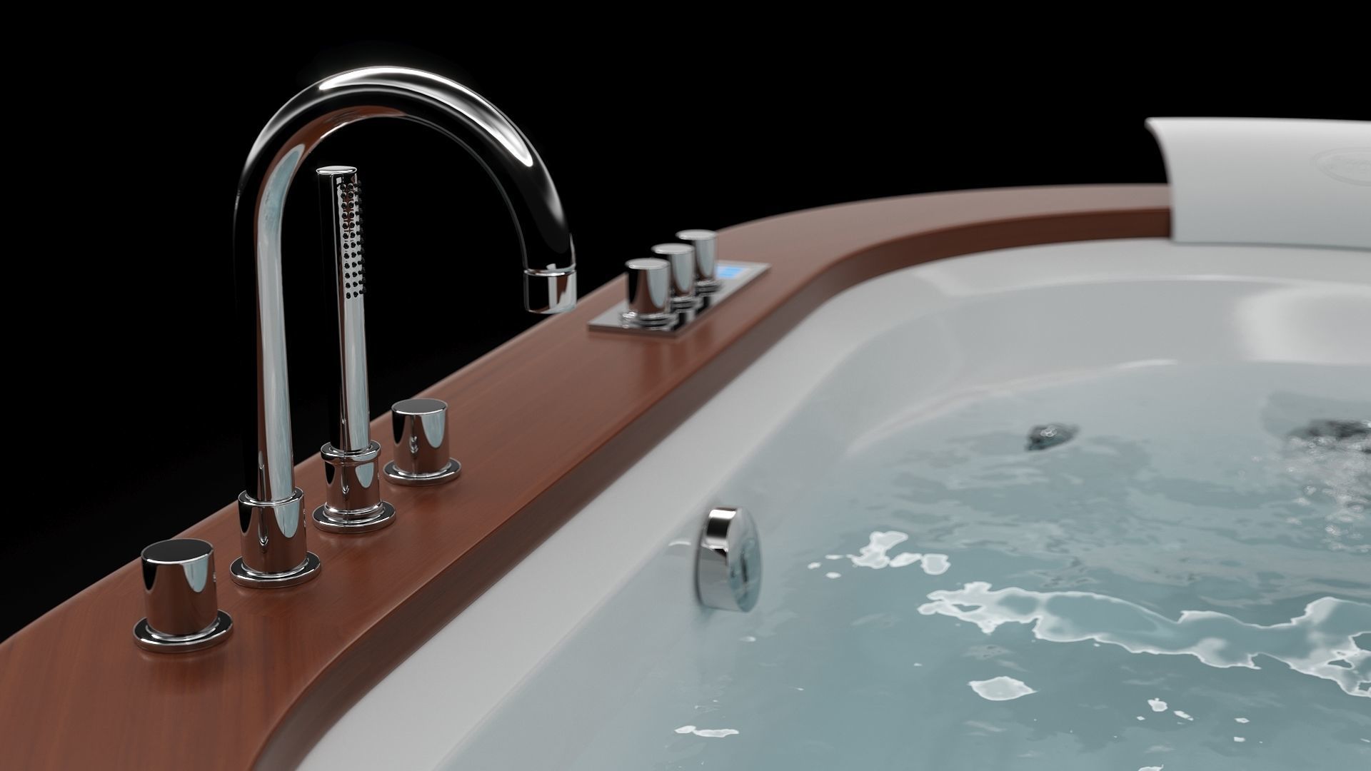 Jacuzzi Opalia Wood 3D model_4