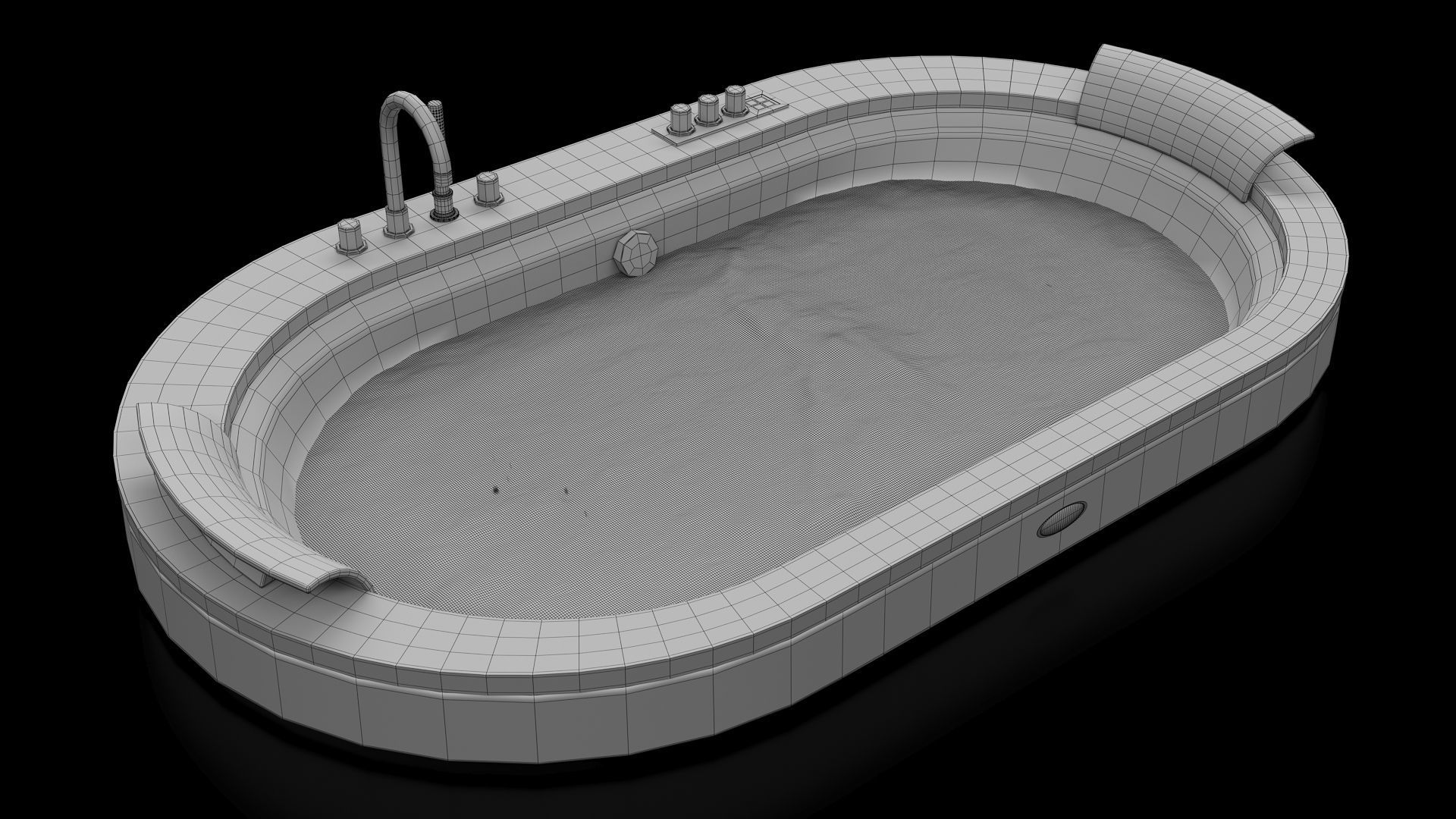 Jacuzzi Opalia Wood 3D model_5
