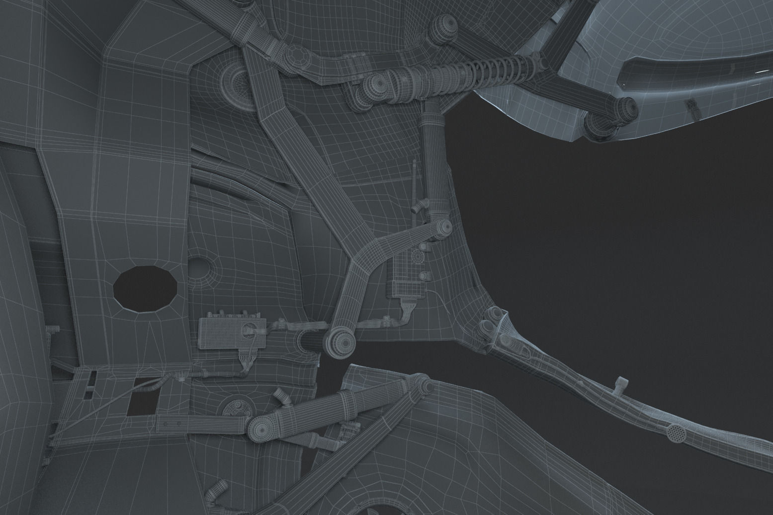 Helmet futuristic 3D model_14