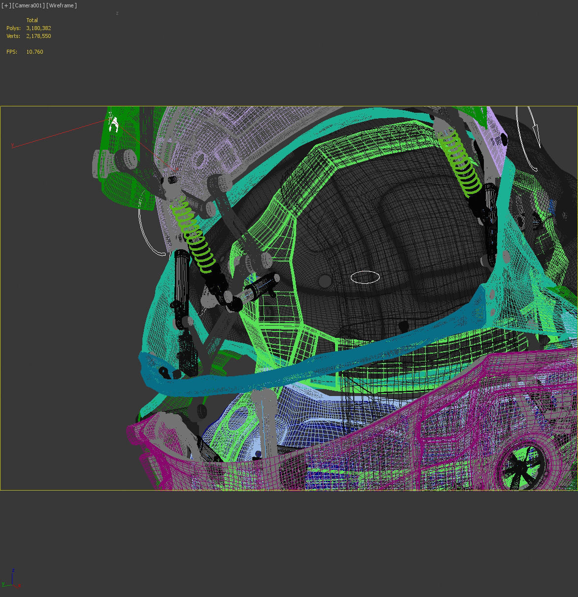 Helmet futuristic 3D model_55