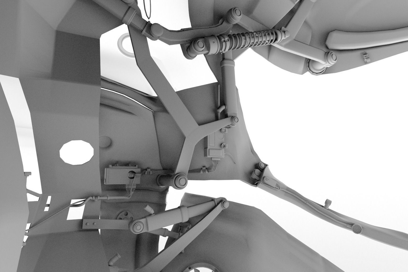 Helmet futuristic 3D model_35