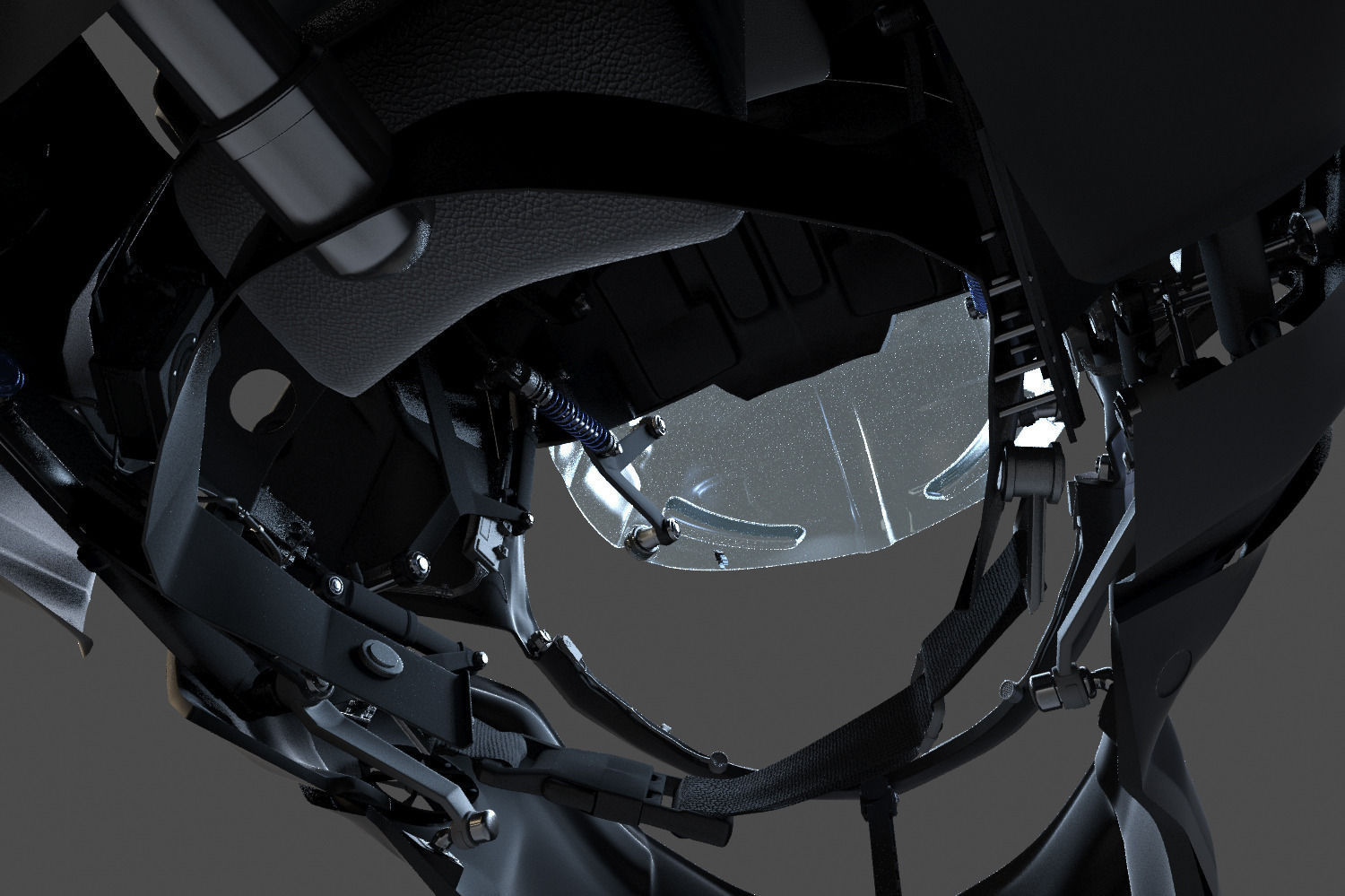 Helmet futuristic 3D model_43