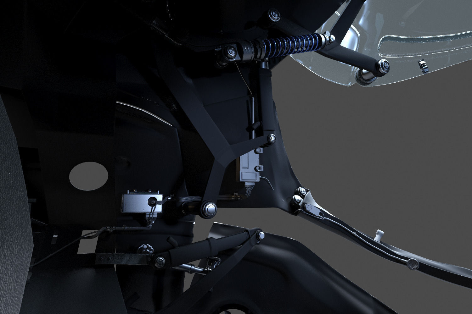 Helmet futuristic 3D model_47