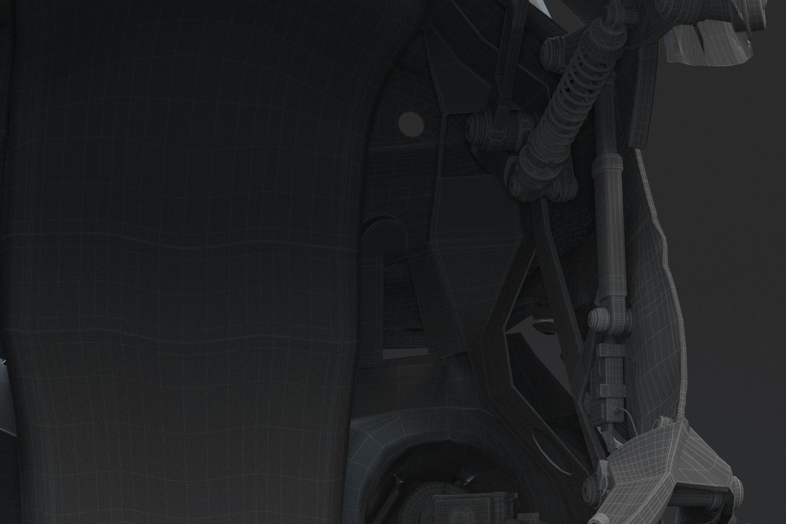 Helmet futuristic 3D model_9