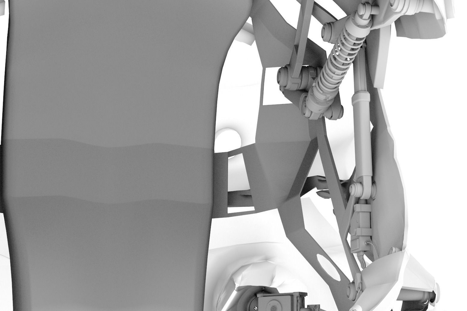 Helmet futuristic 3D model_36