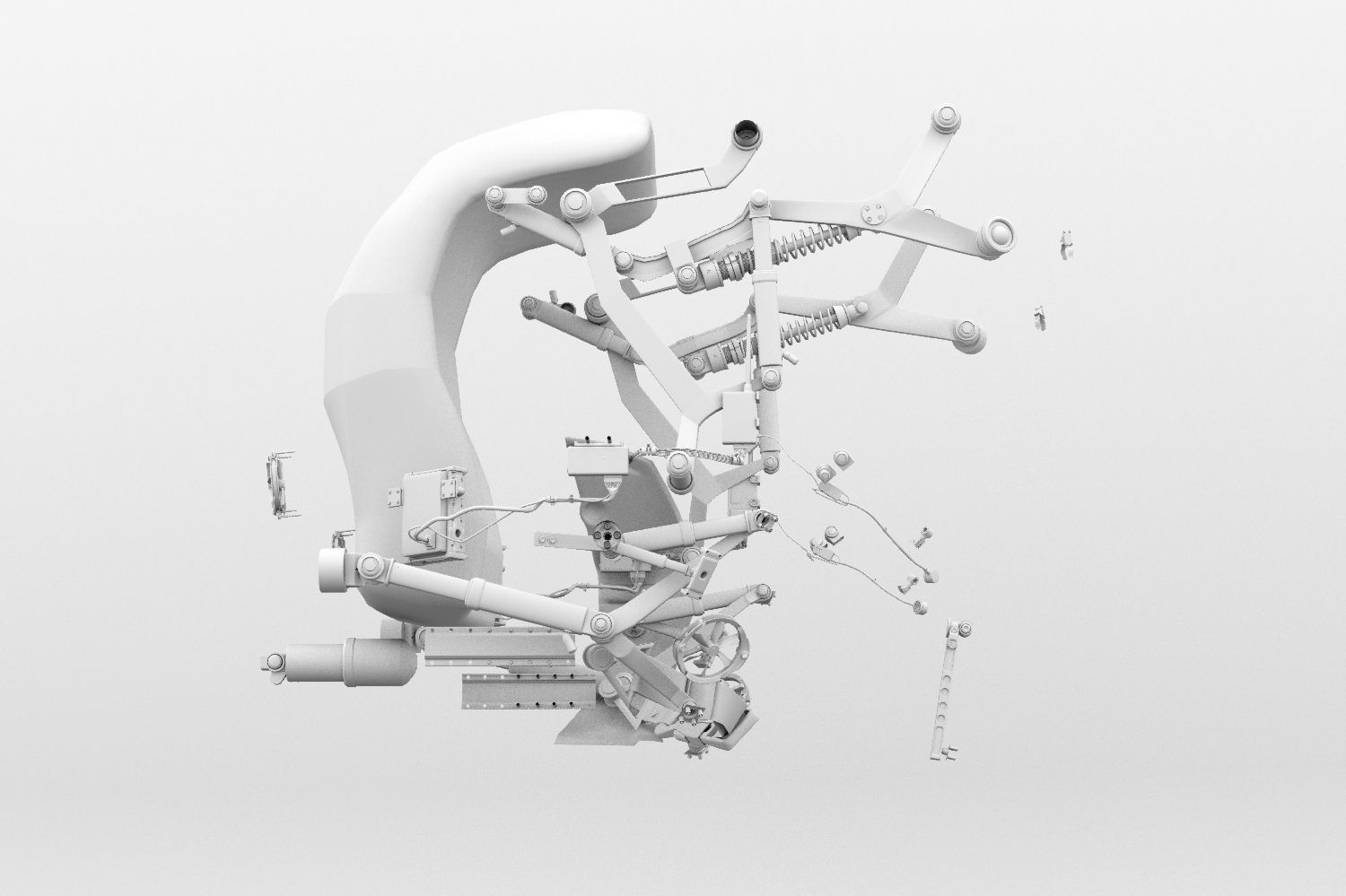 Helmet futuristic 3D model_18