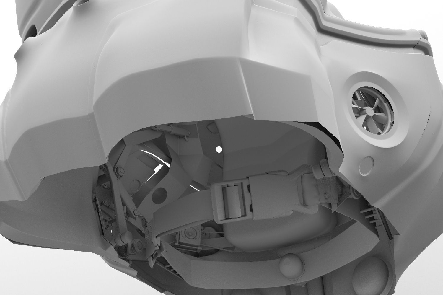 Helmet futuristic 3D model_22