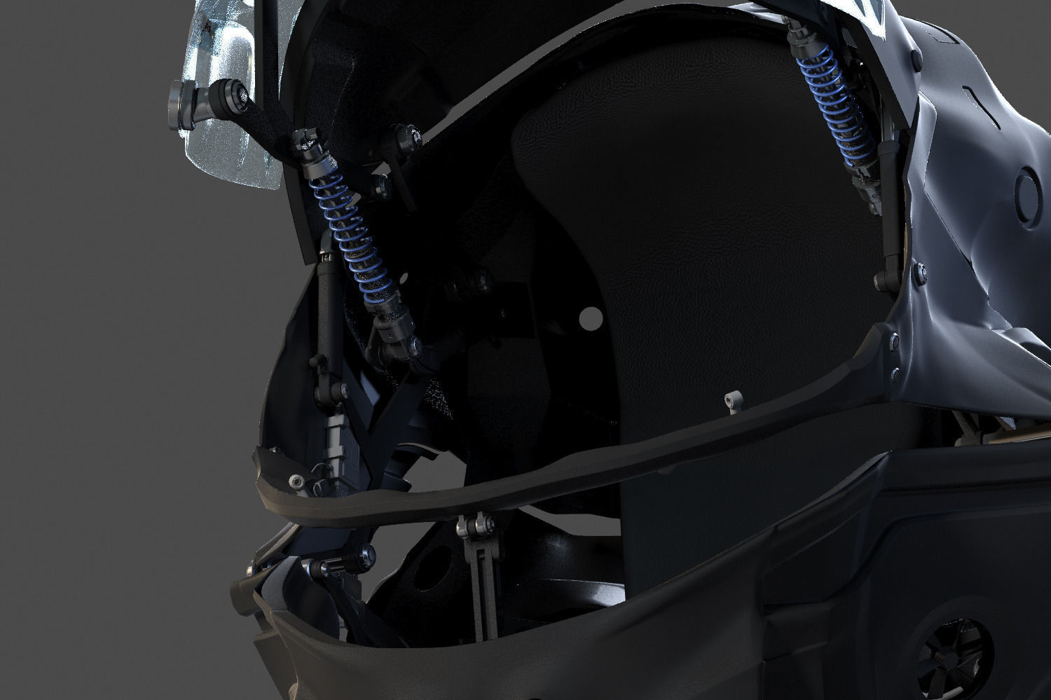 Helmet futuristic 3D model_46