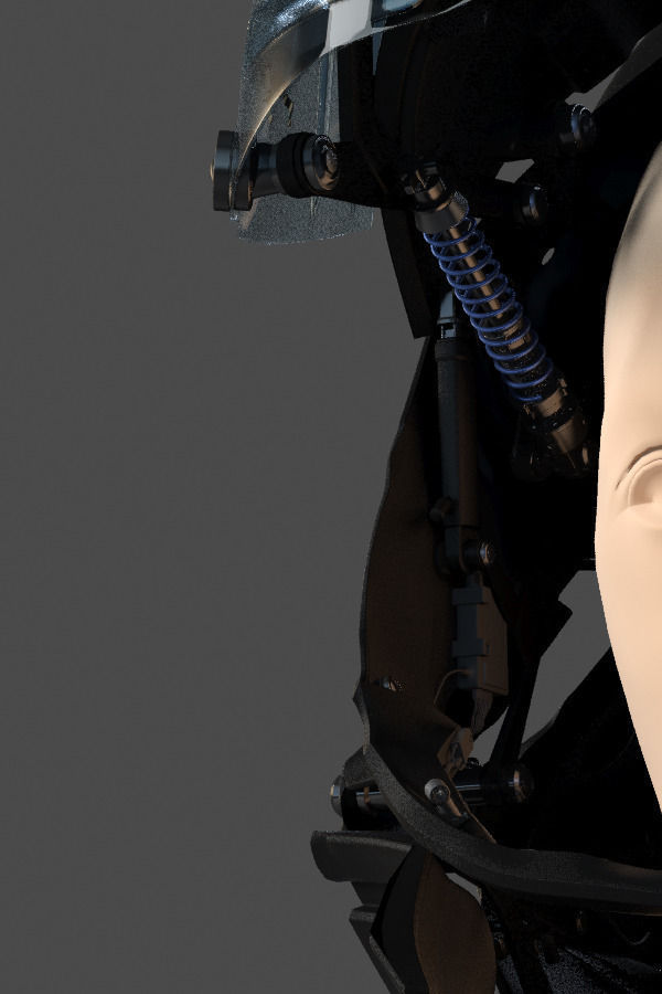 Helmet futuristic 3D model_28