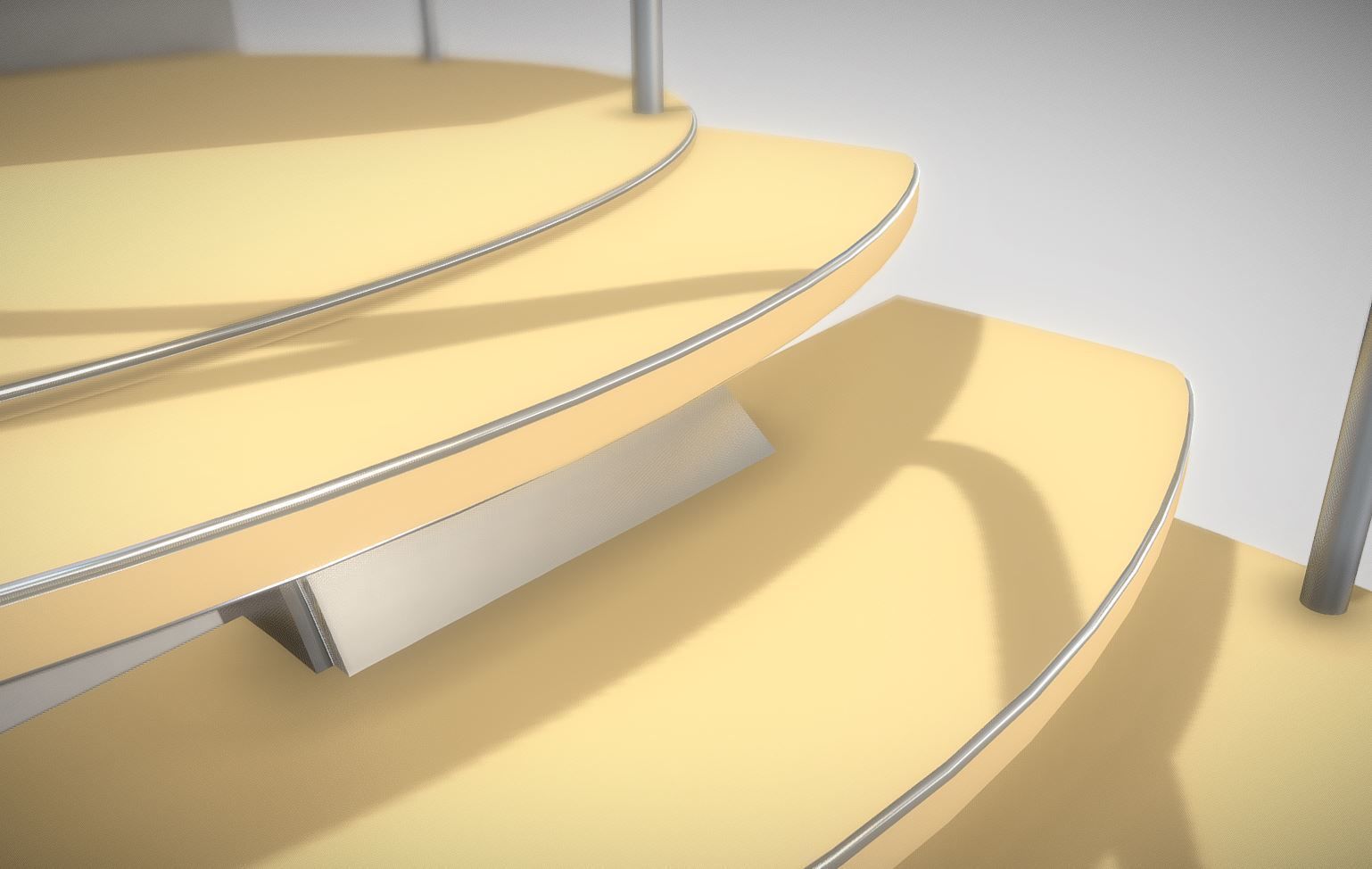 Spiral Staircase High-Poly Version 1 3D model_5