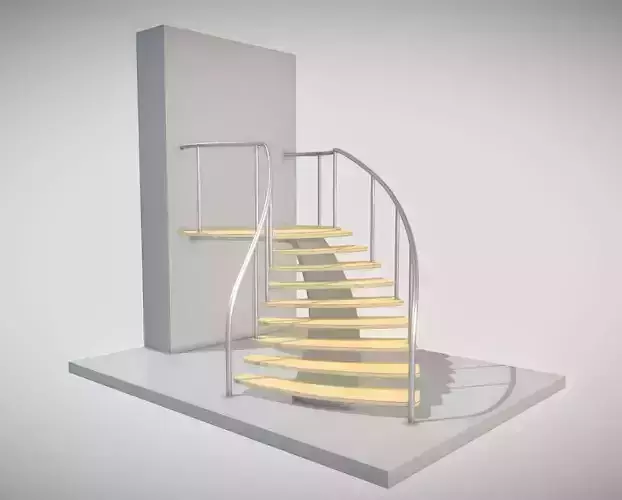 Spiral Staircase High-Poly Version 1