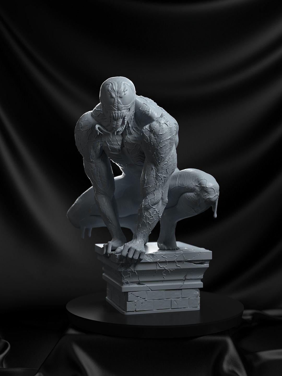 Venom Statue  3D print model_2