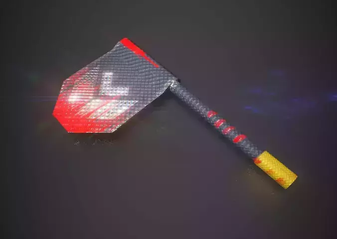 Sci Fi Axe Low-poly 3D model