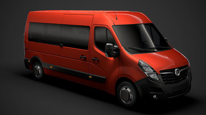 Vauxhall Movano L3H2 Minibus 2020 3D model