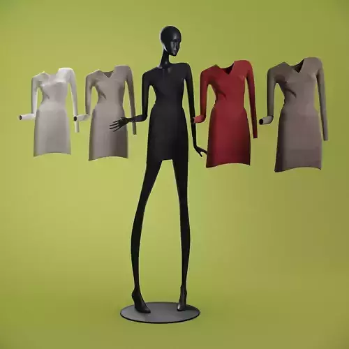 Mannequin 6014 coll 60 long dress 01