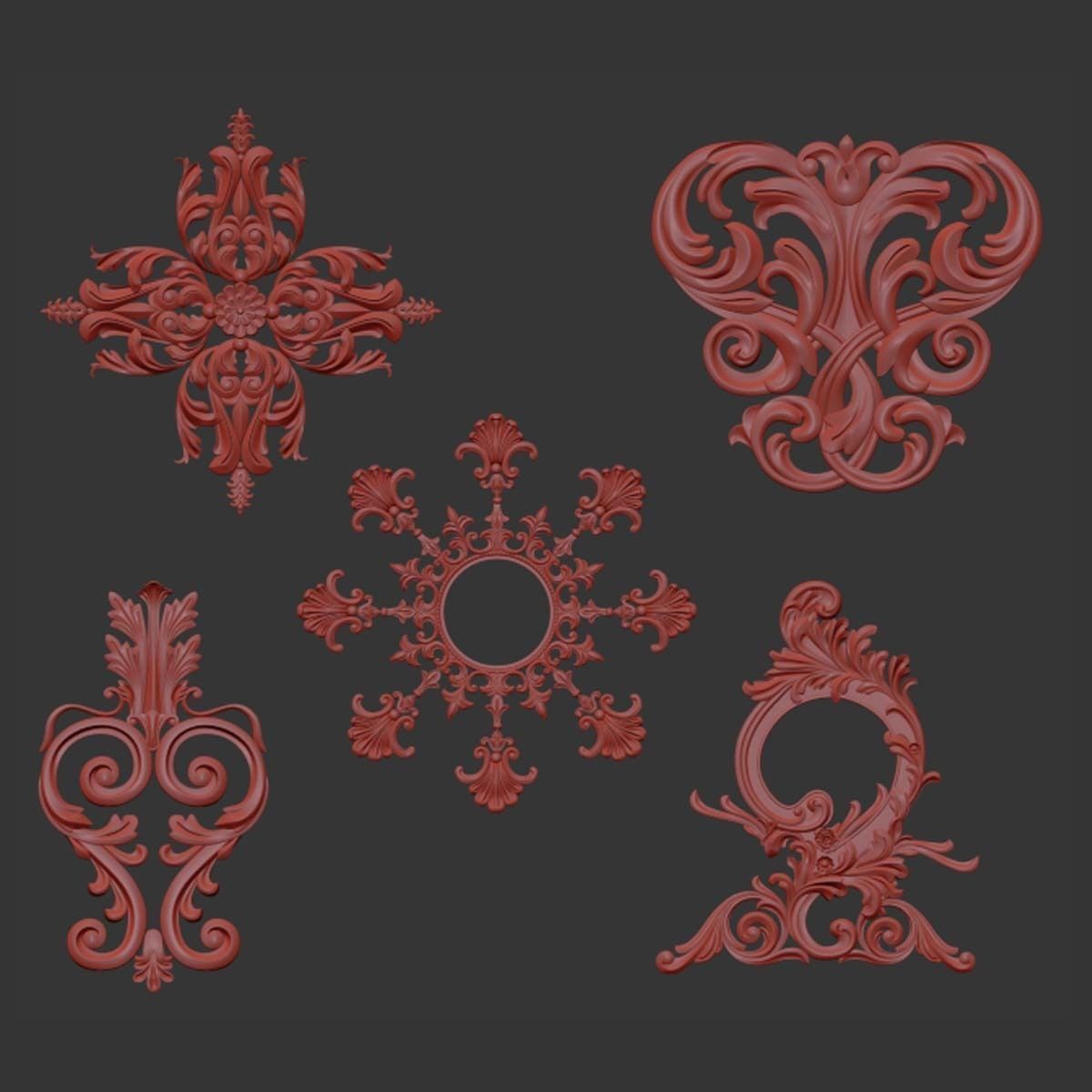 Trim Ornament 43 3D model_2