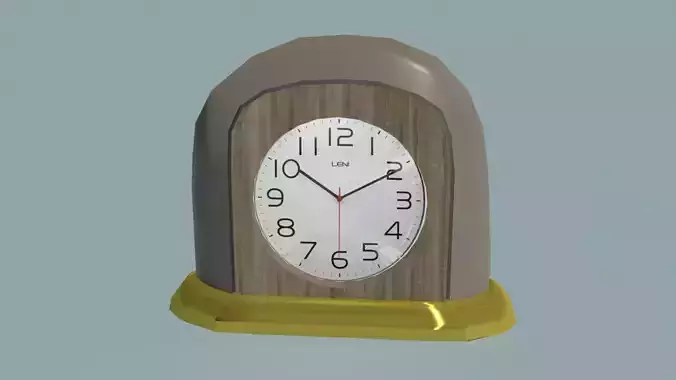 Counterclockwise standing clock
