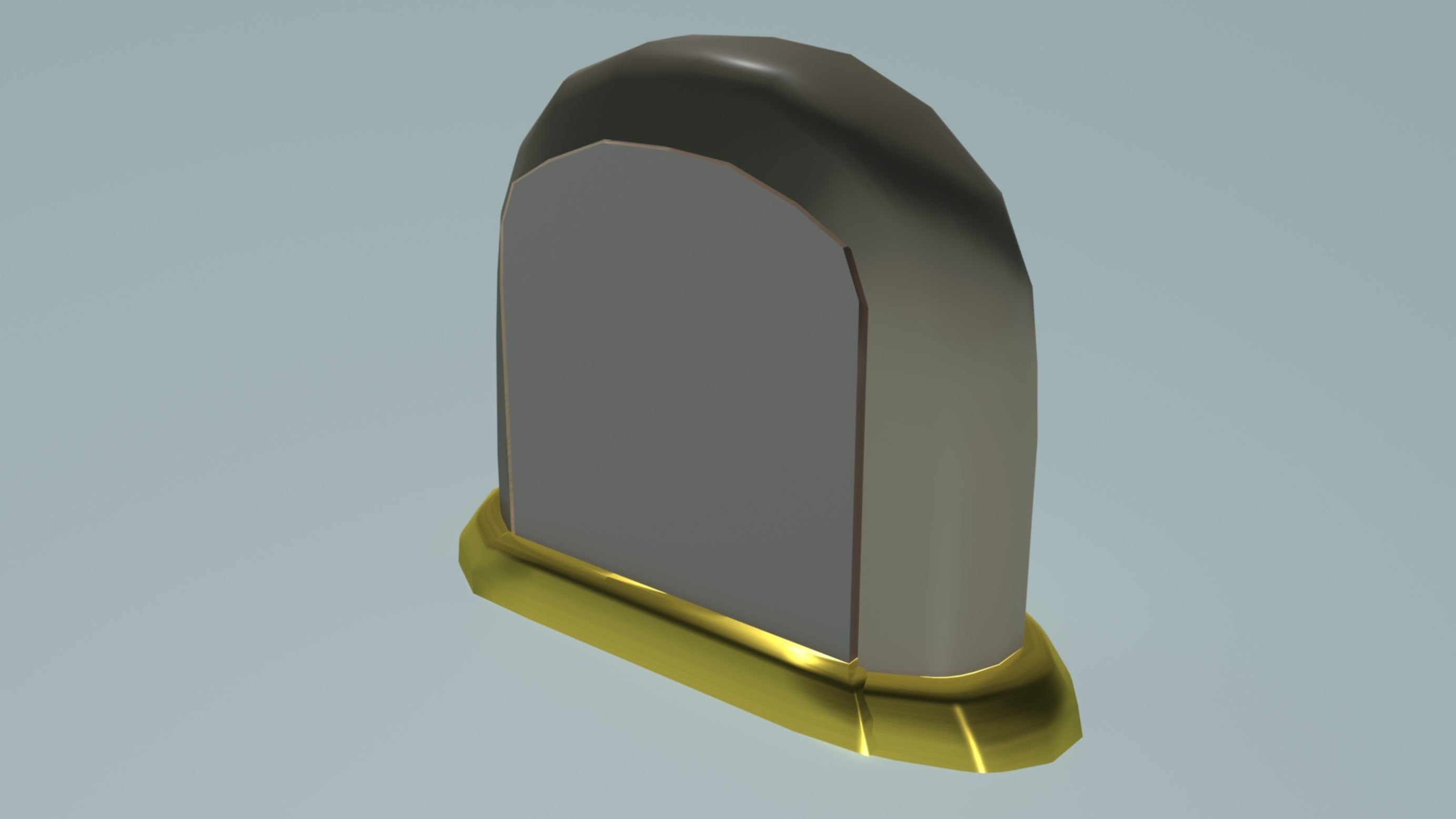 Counterclockwise standing clock Low-poly 3D model_5