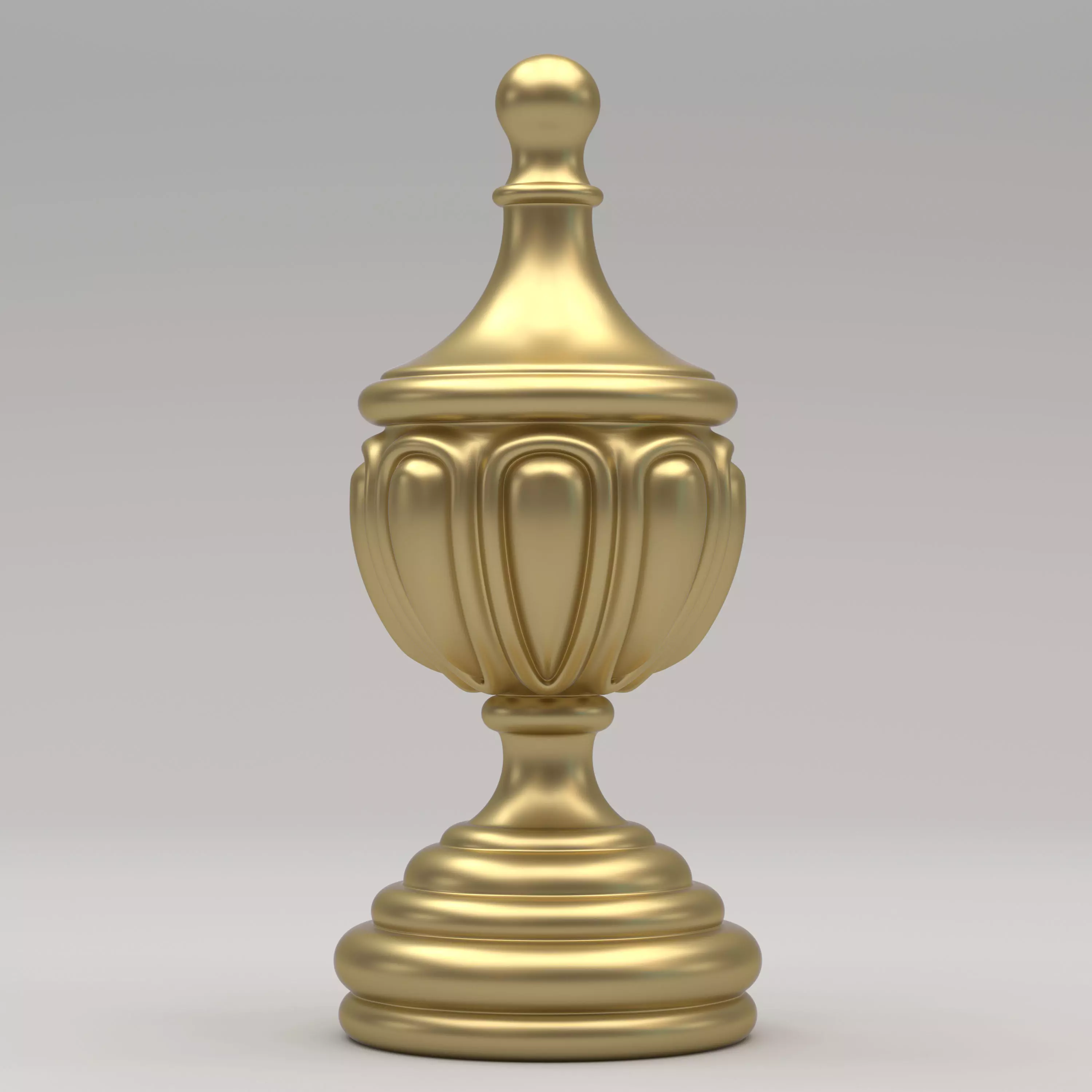 Carved Finial 3D model_0