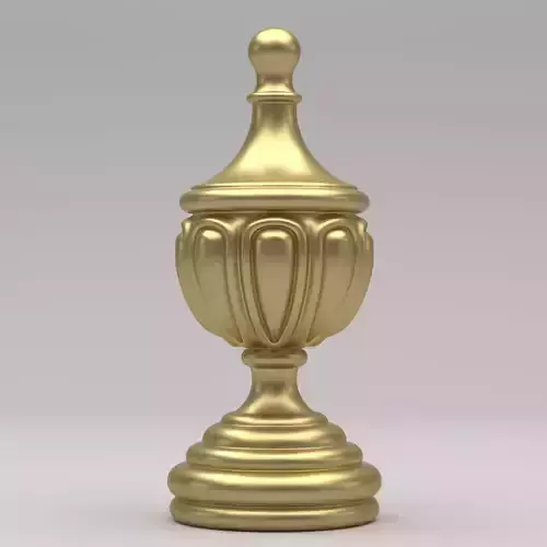 Carved Finial 3D model