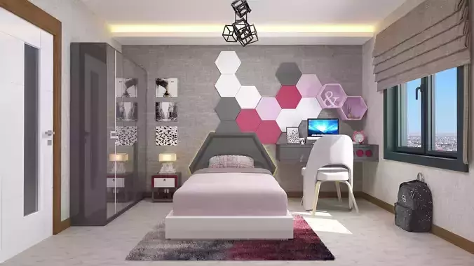 Childroom 3D Furniture Library  3D model