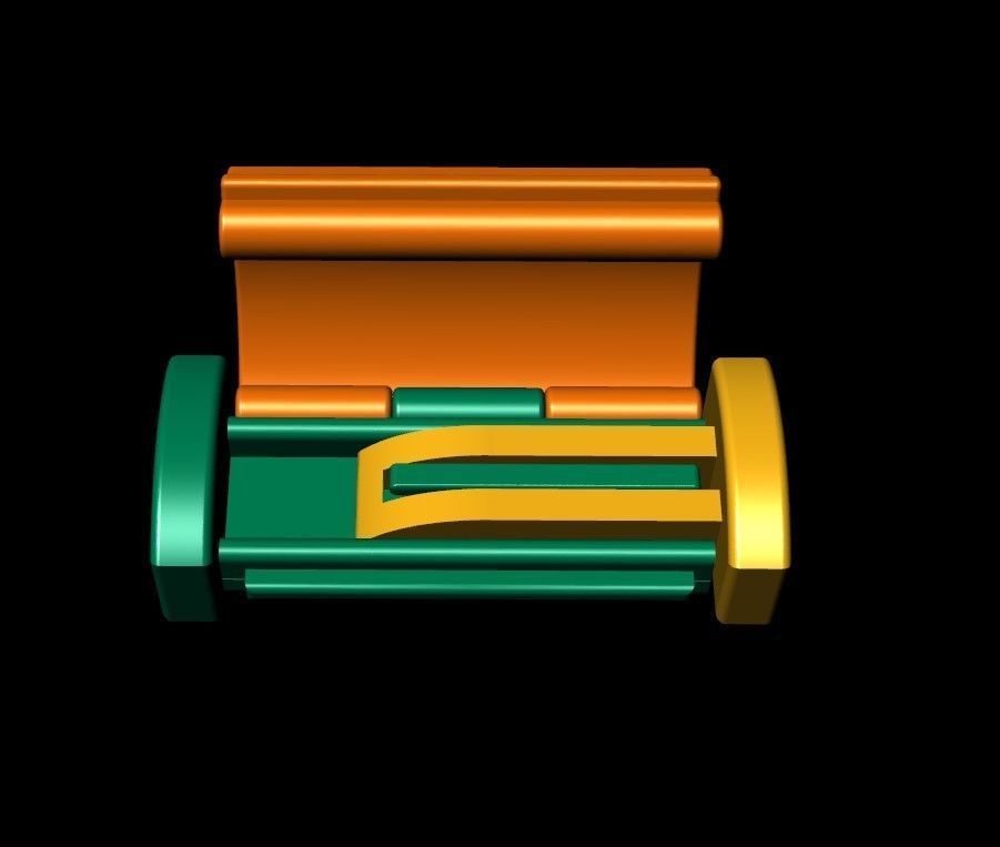 Jewelry Accessories Bracelet Lock Box  3D print model_7