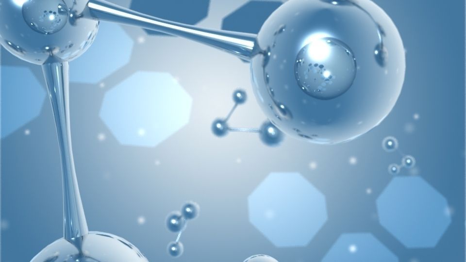 molecules group of atoms and Low-poly 3D model_1