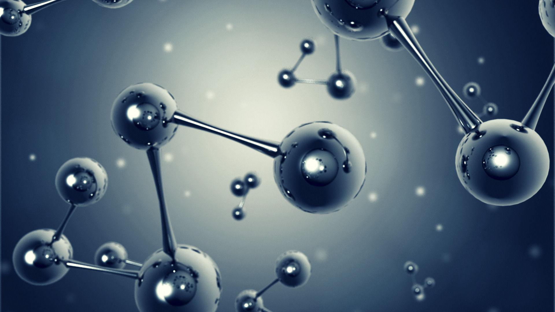 molecules group of atoms and Low-poly 3D model_2
